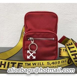 Traditional Discount Off-White Tape Crossbody Shoulder Bag OF40506 Red