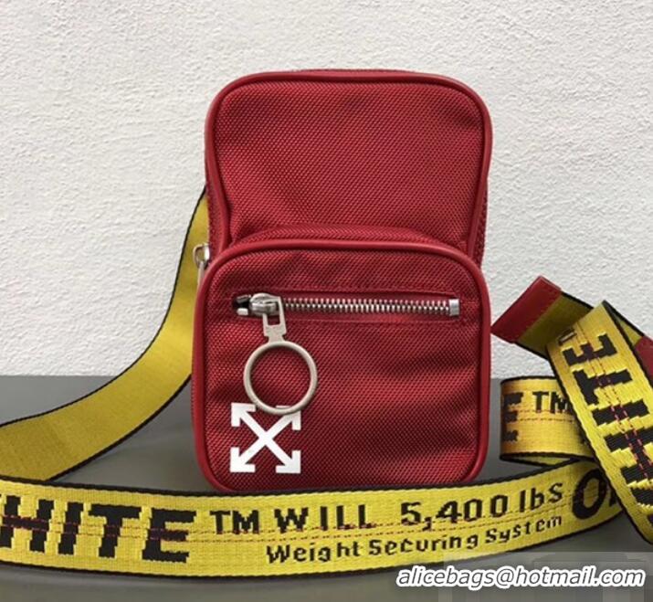 Traditional Discount Off-White Tape Crossbody Shoulder Bag OF40506 Red