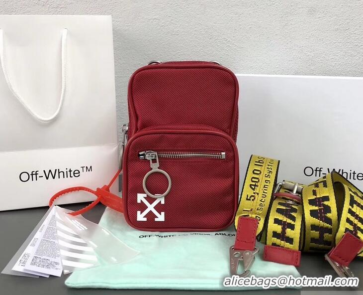 Traditional Discount Off-White Tape Crossbody Shoulder Bag OF40506 Red