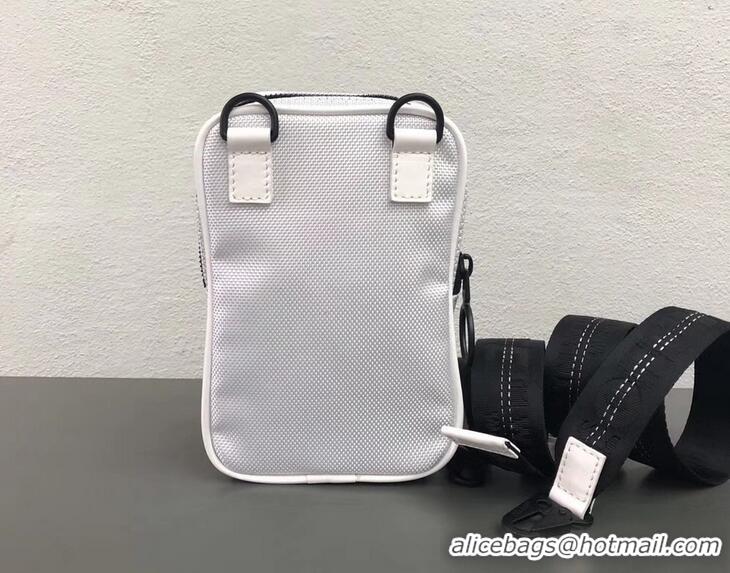 Famous Brand Off-White Tape Crossbody Shoulder Bag OF40506 White