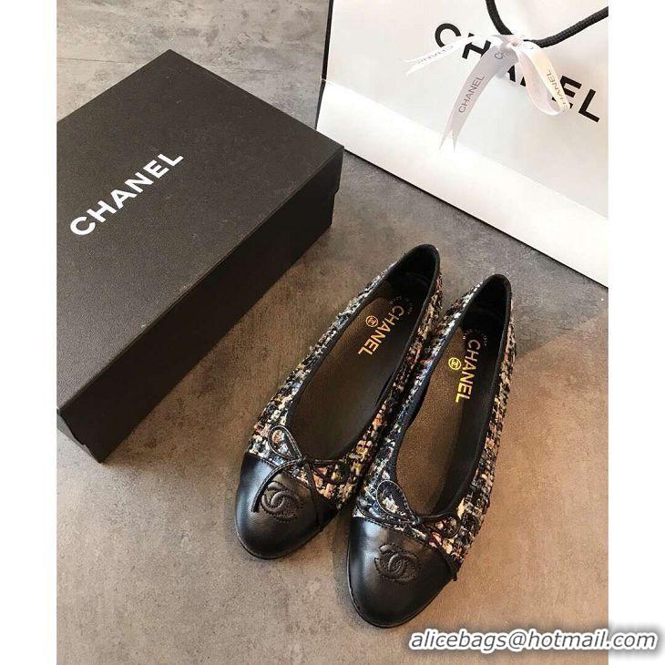 Conveniency Chanel Classic Bow Flats Ballerinas Tweed G18014