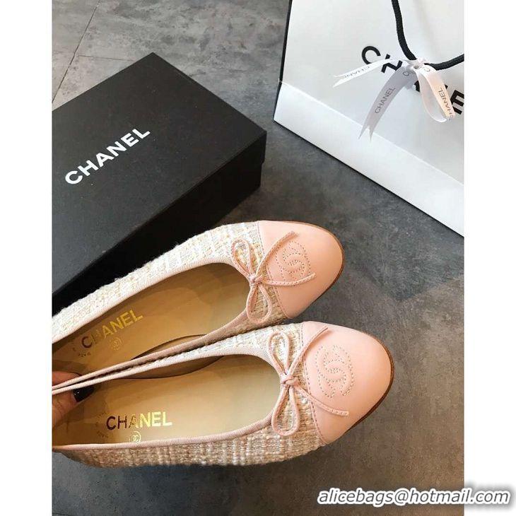 OUTLETS Chanel Classic Bow Flats Ballerinas Tweed G18015