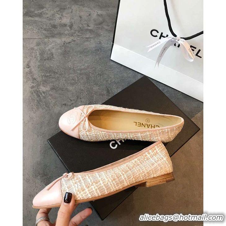 OUTLETS Chanel Classic Bow Flats Ballerinas Tweed G18015