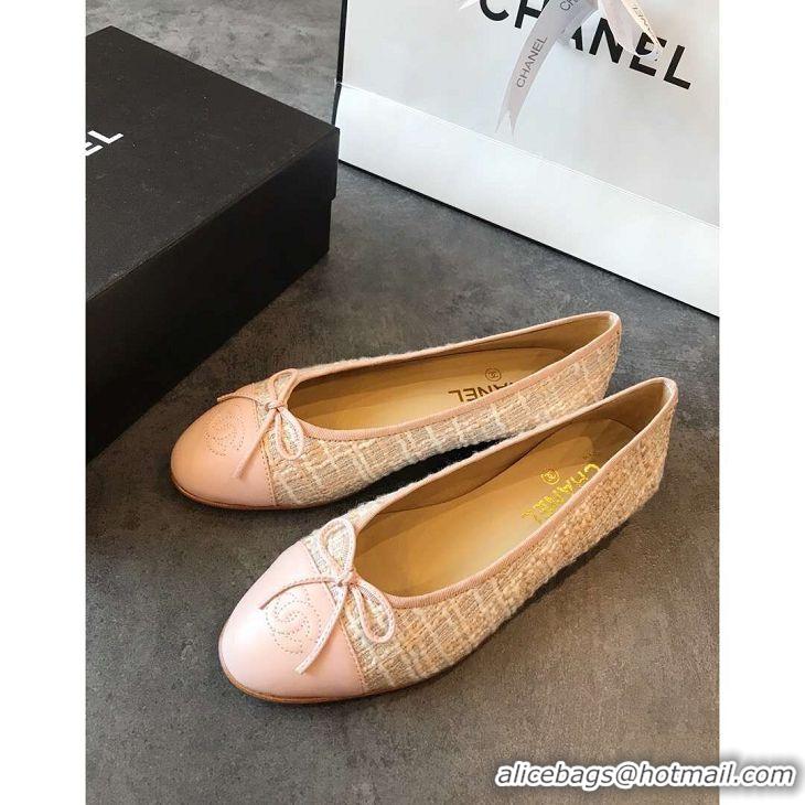 OUTLETS Chanel Classic Bow Flats Ballerinas Tweed G18015