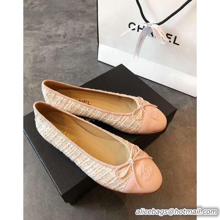 OUTLETS Chanel Classic Bow Flats Ballerinas Tweed G18015