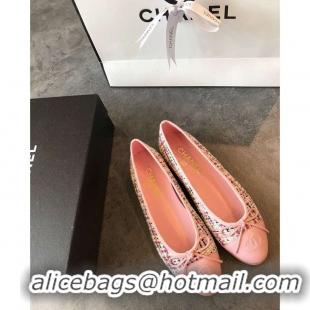 Newly Launched Chanel Classic Bow Flats Ballerinas Tweed G18016