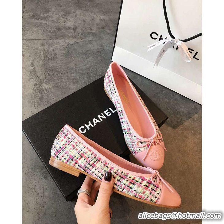 Newly Launched Chanel Classic Bow Flats Ballerinas Tweed G18016