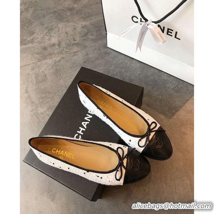 New Design Chanel Classic Bow Flats Ballerinas Tweed G18017