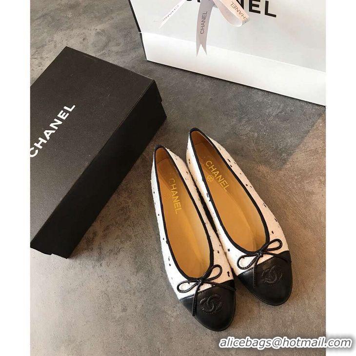 New Design Chanel Classic Bow Flats Ballerinas Tweed G18017