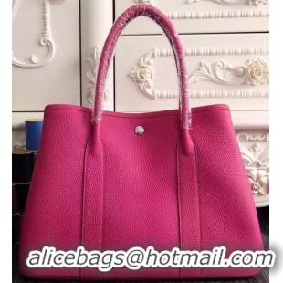 Discount Hermes Garden Party 36cm 30cm Tote Bag Original Leather A129L Rose