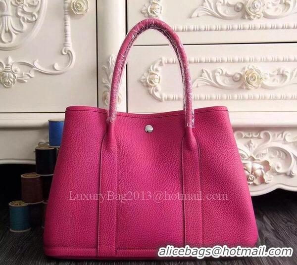 Discount Hermes Garden Party 36cm 30cm Tote Bag Original Leather A129L Rose