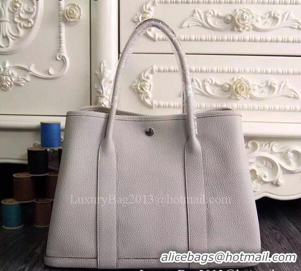 Cheapest Hermes Garden Party 36cm 30cm Tote Bag Original Leather A129L OffWhite