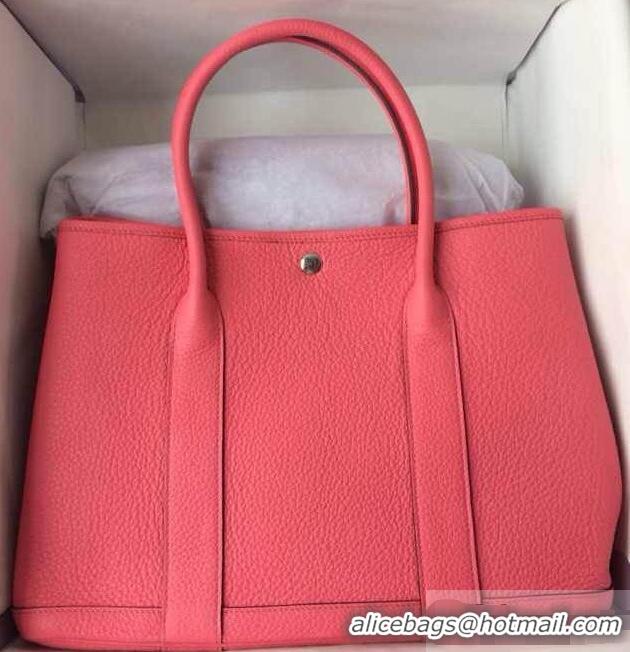 Top Quality Hermes Leather Garden Party Medium Bag H74001 Rouge