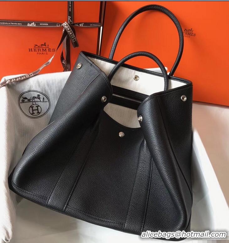 Top Grade Hermes Calfskin Garden Party 30/36 Bag H12601 Black