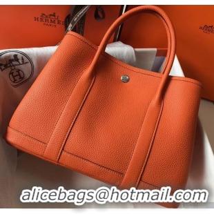 Famous Brand Hermes Calfskin Garden Party 30/36 Bag H12601 Orange