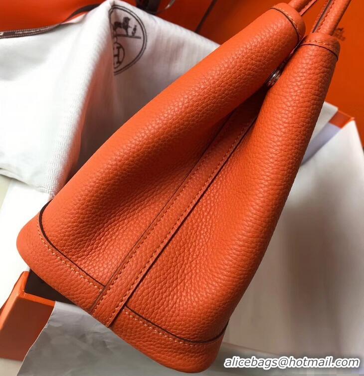 Famous Brand Hermes Calfskin Garden Party 30/36 Bag H12601 Orange