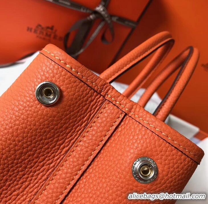 Famous Brand Hermes Calfskin Garden Party 30/36 Bag H12601 Orange