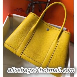 Discount Fashion Hermes Calfskin Garden Party 30/36 Bag H12601 Yellow