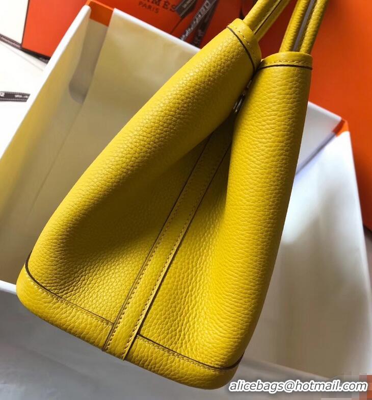 Discount Fashion Hermes Calfskin Garden Party 30/36 Bag H12601 Yellow