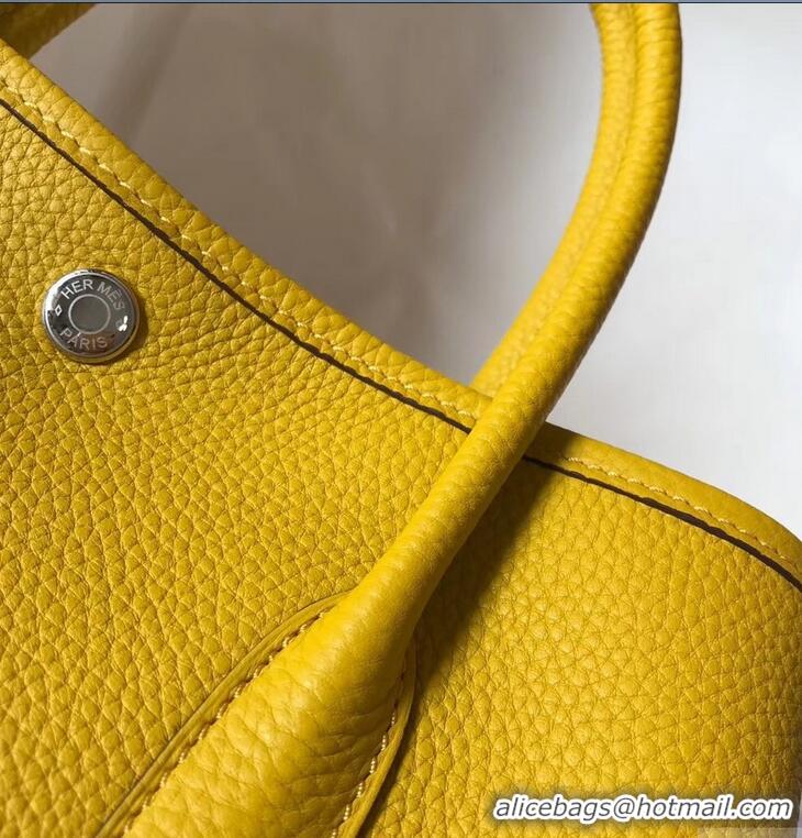 Discount Fashion Hermes Calfskin Garden Party 30/36 Bag H12601 Yellow