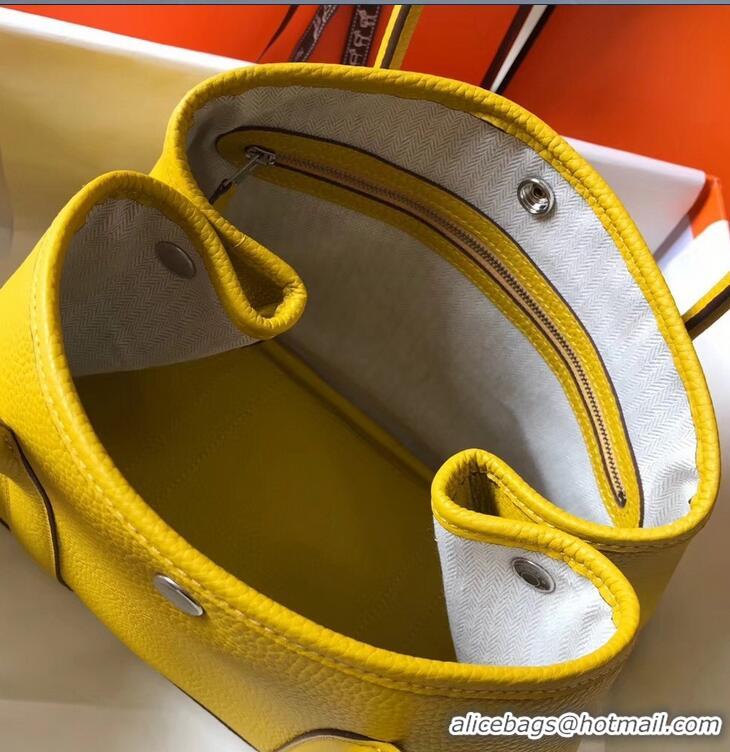 Discount Fashion Hermes Calfskin Garden Party 30/36 Bag H12601 Yellow