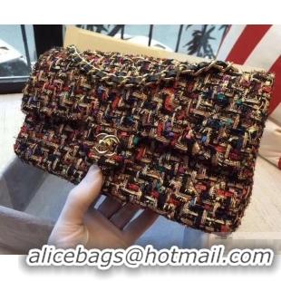 Charming Chanel Tweed Medium Classic Flap Bag A925411 Multicolor