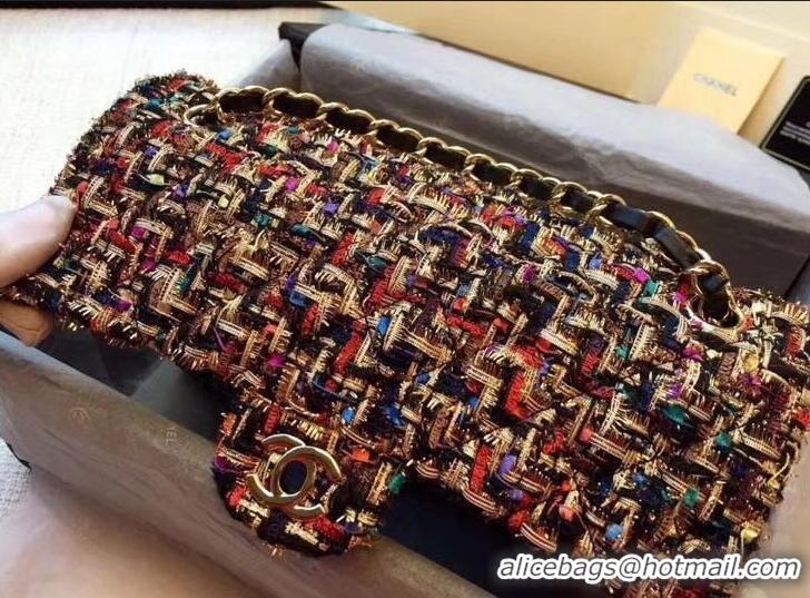 Charming Chanel Tweed Medium Classic Flap Bag A925411 Multicolor