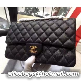 Fashion Chanel Deerskin Medium Classic Flap Bag A925412 Black