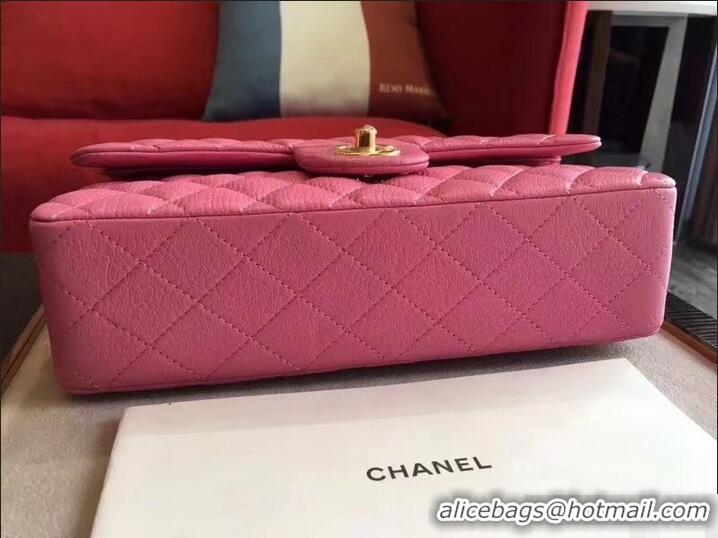 Best Grade Chanel Deerskin Medium Classic Flap Bag 303101 Pink