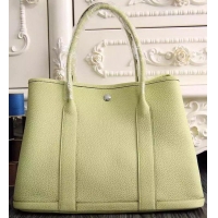 Discount Fashion Hermes Garden Party 36cm 30cm Tote Bag Original Leather A129L Light Yellow