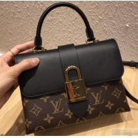 Sophisticated Louis Vuitton Monogram Canvas and Leather Locky BB Bag M44141 Noir 2019