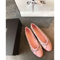 Newly Launched Chanel Classic Bow Flats Ballerinas Tweed G18016