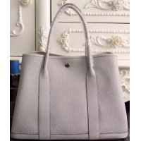 Cheapest Hermes Garden Party 36cm 30cm Tote Bag Original Leather A129L OffWhite