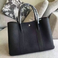 Top Sell Hermes Garden Party 36cm 30cm Tote Bag Original Leather A129L Black