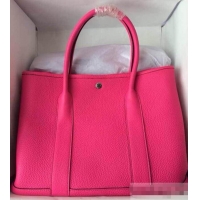 Grade Quality Hermes Leather Garden Party Medium Bag H74001 Rose