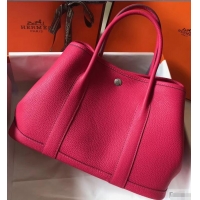 Spot Bulk Hermes Calfskin Garden Party 30/36 Bag H12601 Fuchsia