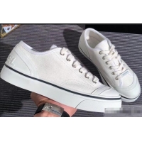 Lower Price Chanel Logo Sneakers G34760 Fabric White 2019