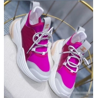 Buy Fashionable Chanel CC Logo Multicolor Sneakers G32214 Fuchsia 2019