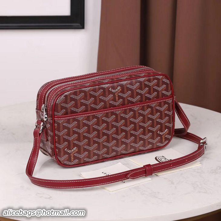 Free Shipping Discount Goyard Small Monogram Camera Bag G46 Burgundy