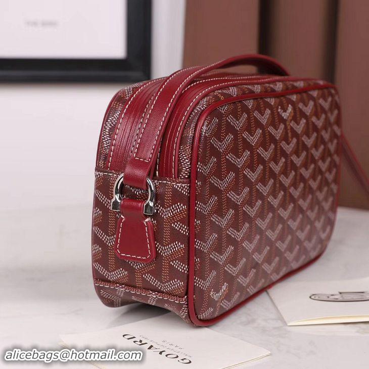 Free Shipping Discount Goyard Small Monogram Camera Bag G46 Burgundy