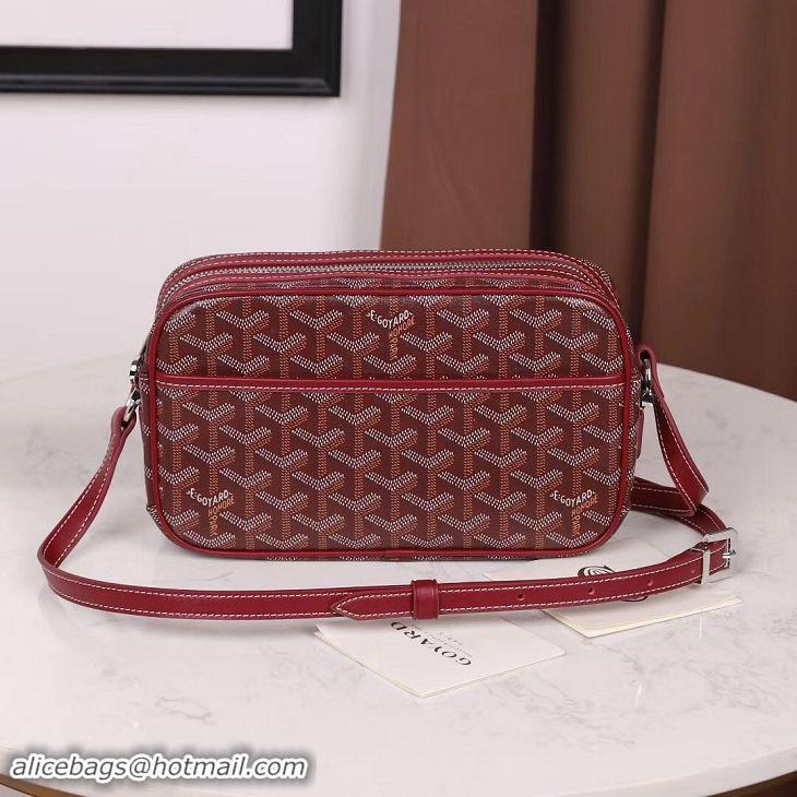 Free Shipping Discount Goyard Small Monogram Camera Bag G46 Burgundy