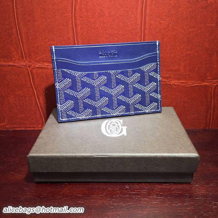 New Color Goyard Card Holder 020090 Navy Blue