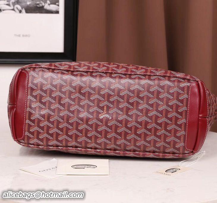 Free Shipping Goyard Artois Zipper Tote Bag 00319 Burgundy