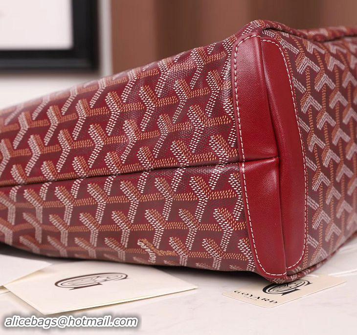 Free Shipping Goyard Artois Zipper Tote Bag 00319 Burgundy