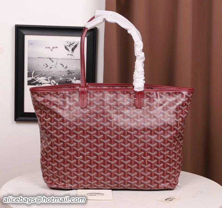 Free Shipping Goyard Artois Zipper Tote Bag 00319 Burgundy