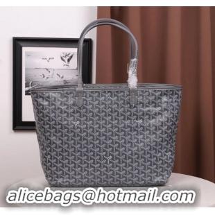 Buy Discount Goyard Artois Zipper Tote Bag 00319 Dark Grey