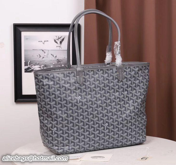 Buy Discount Goyard Artois Zipper Tote Bag 00319 Dark Grey