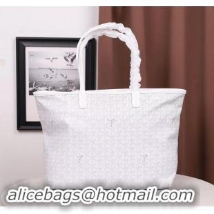 New Style Goyard Artois Zipper Tote Bag 00319 White