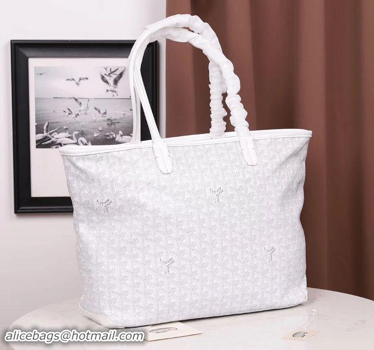 New Style Goyard Artois Zipper Tote Bag 00319 White