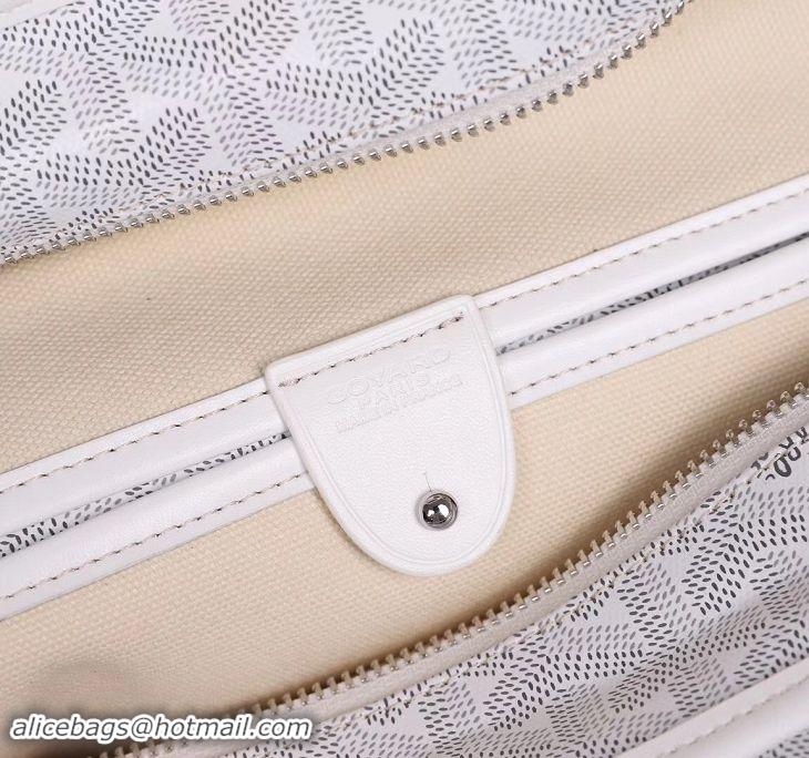 New Style Goyard Artois Zipper Tote Bag 00319 White